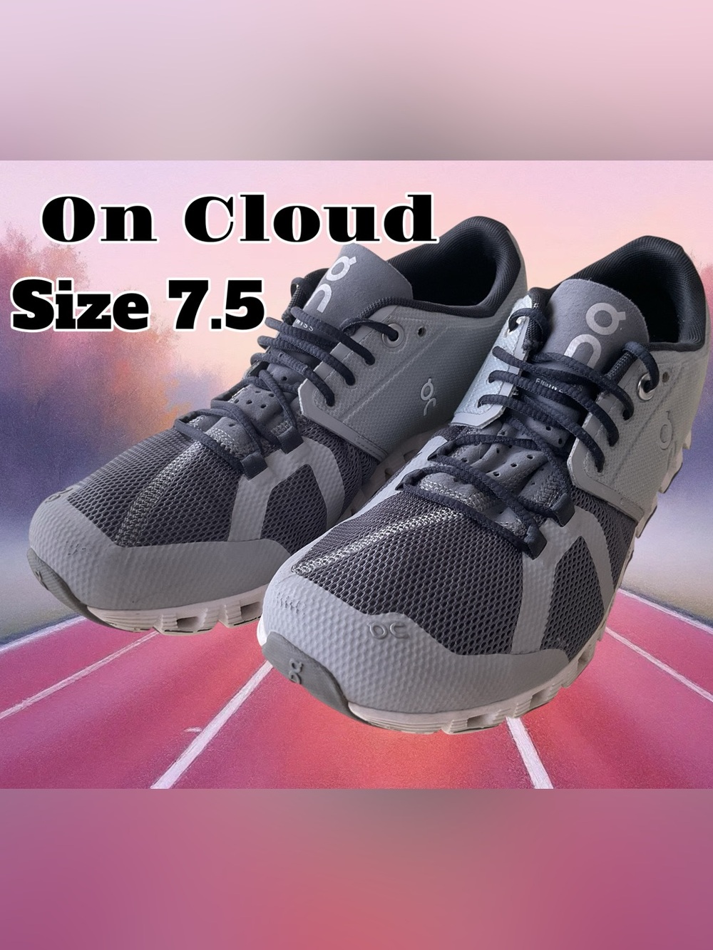 On Running Cloud Womens Athletic Shoes - Gray Size 7.5